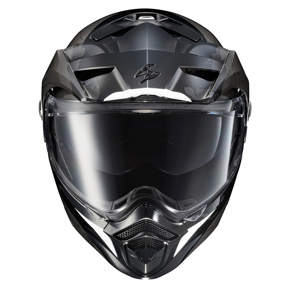 Scorpion Black/White EXO-AT960 Modular Topographic Helmet