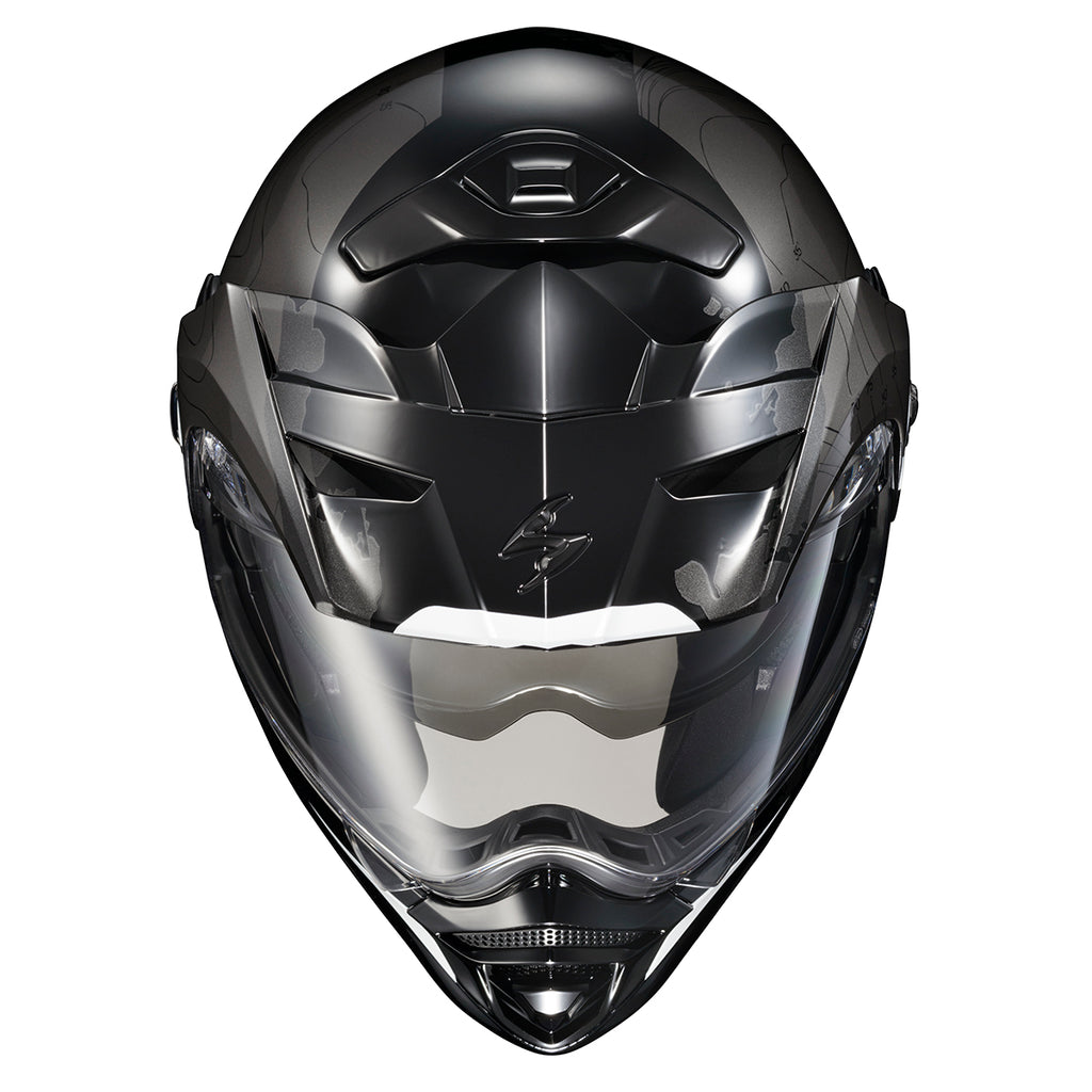 scorpion at960 helmet Scorpion Black/White EXO-AT960 Modular Topographic Helmet
