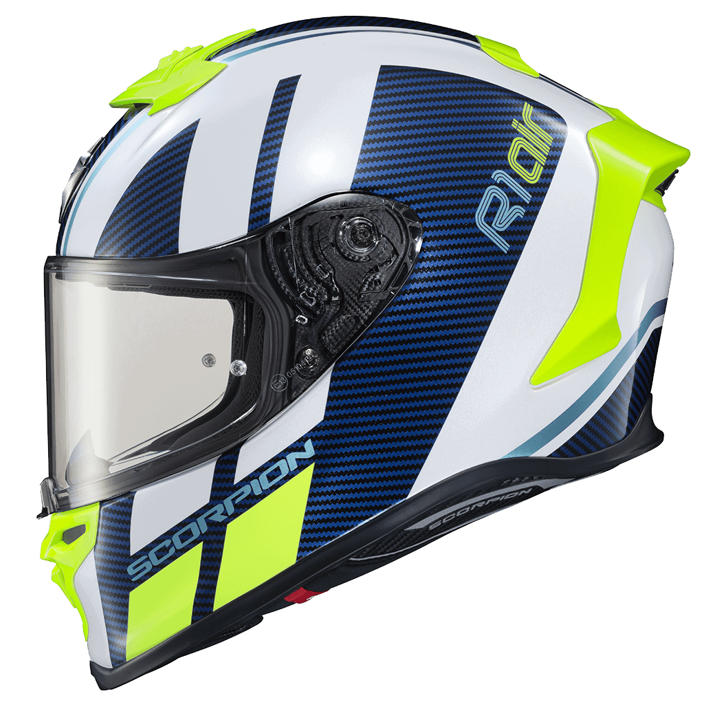 Scorpion EXO EXO-R1 Air Full Face Helmet Corpus White/Blue