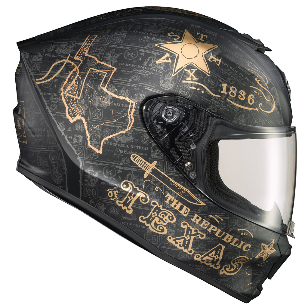 Scorpion EXO-R420  Full Face Helmet Lone Star Black Silver