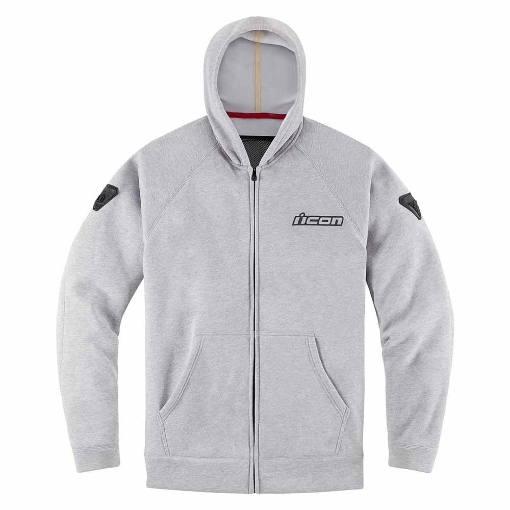 ま*ん様 ICON UPARMOR HOODIE 2X Icon Uparmor Hoodie Grey – HelmetCountry.com