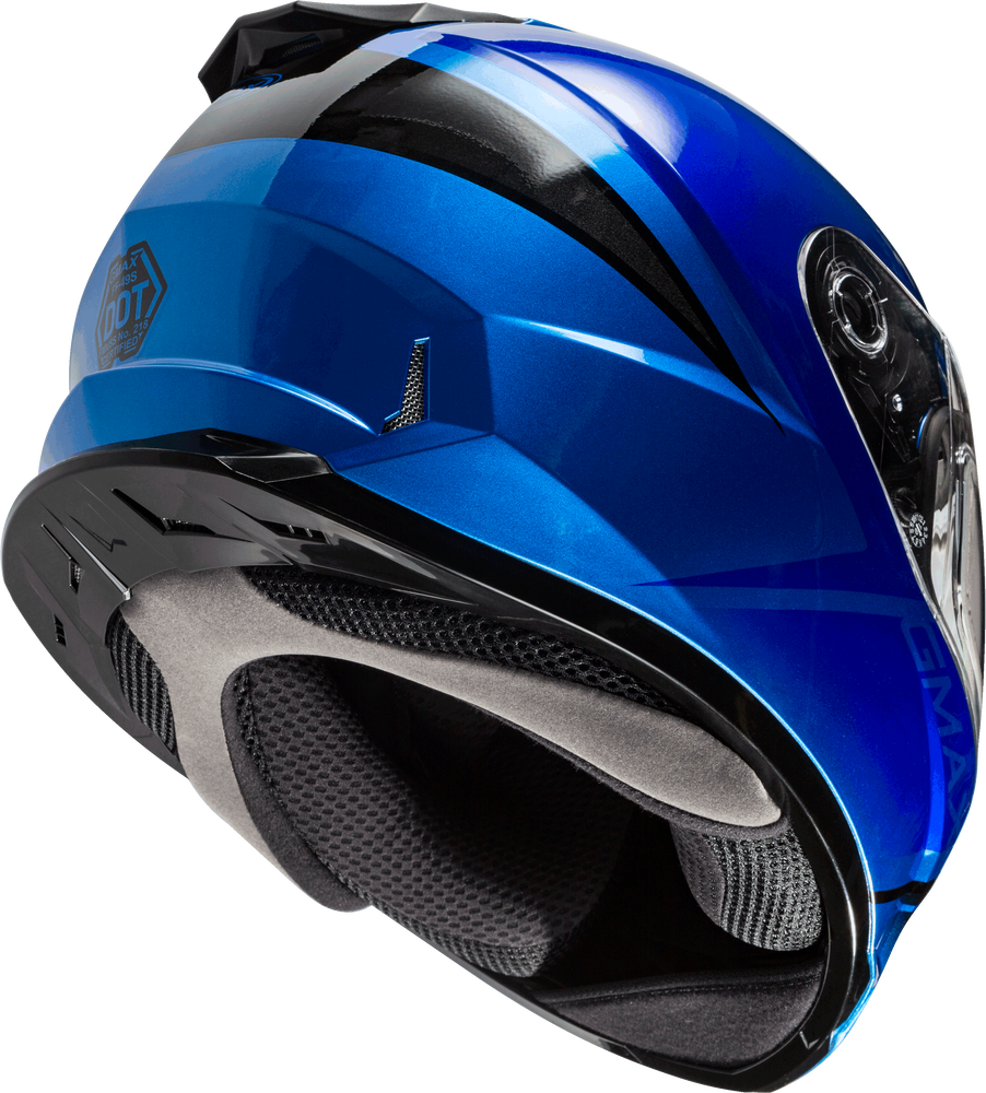 Gmax FF-49S Full Face Helmet Hail Blue Black Dual Lens