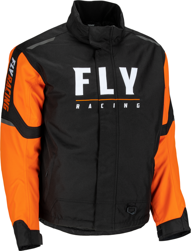 Fly Racing Outpost Snowmobile Jacket Orange Black