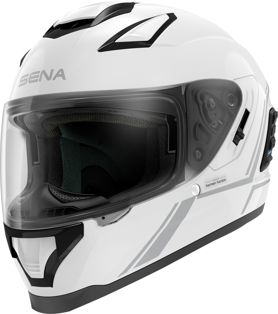 Sena Stryker Full Face Helmet Gloss White