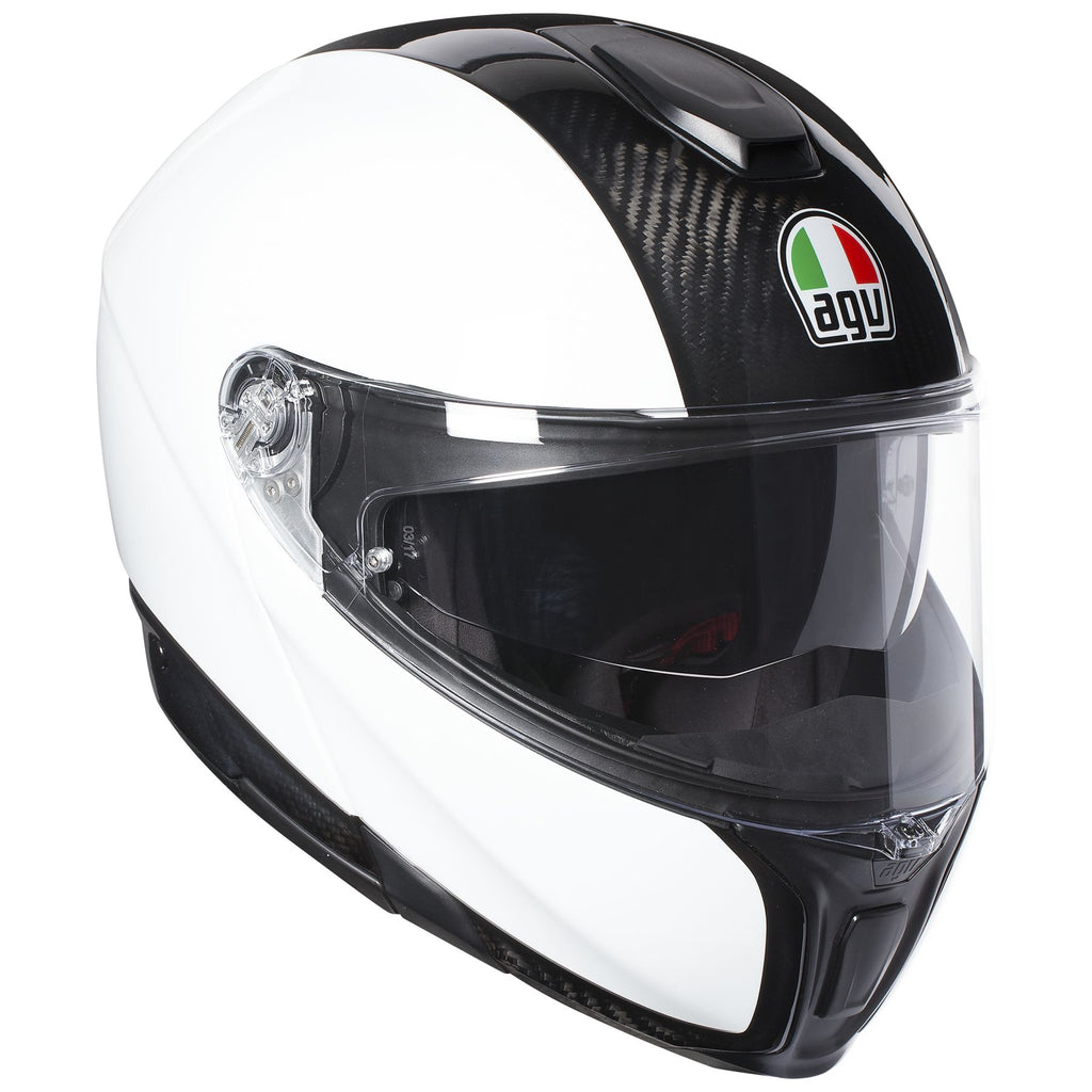 AGV Sport Modular Mono White Carbon Helmet