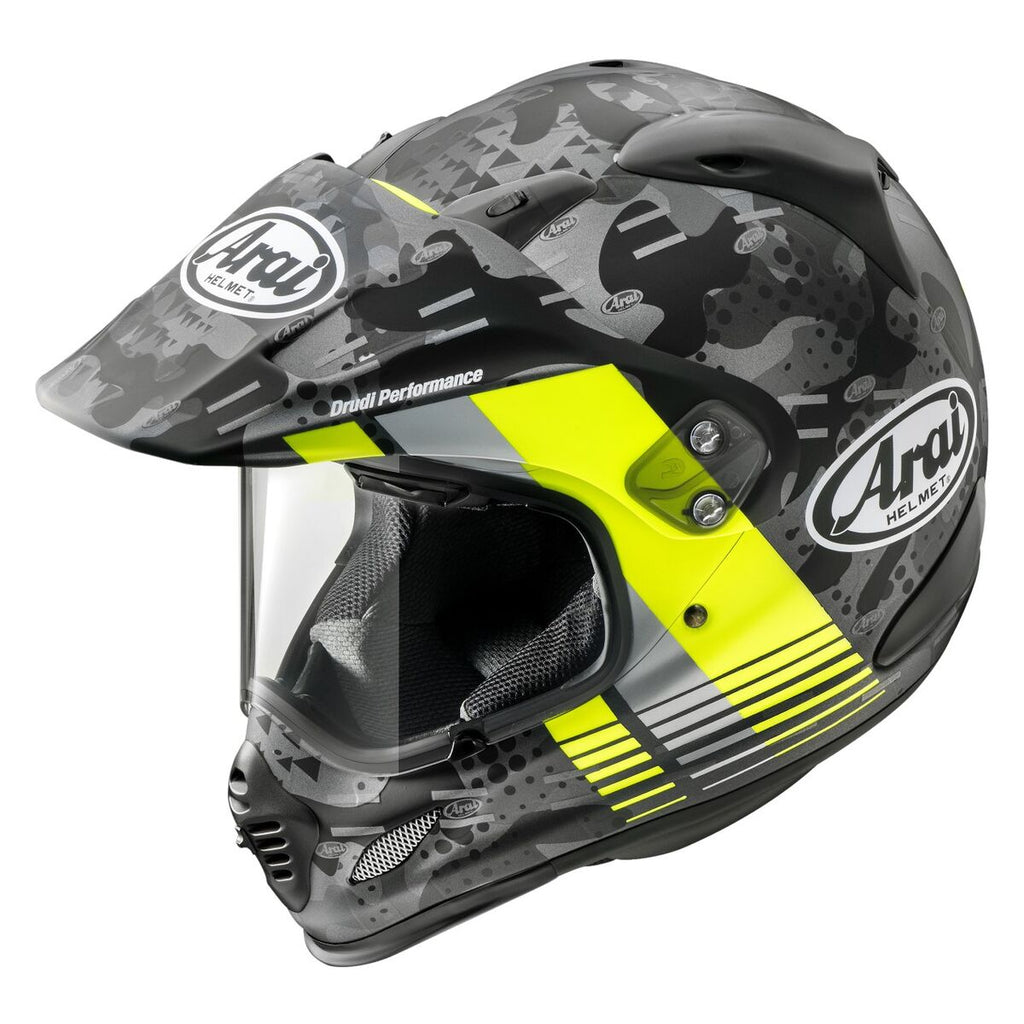 Arai XD4 Dual Sport Helmet Cover Graphic Yellow