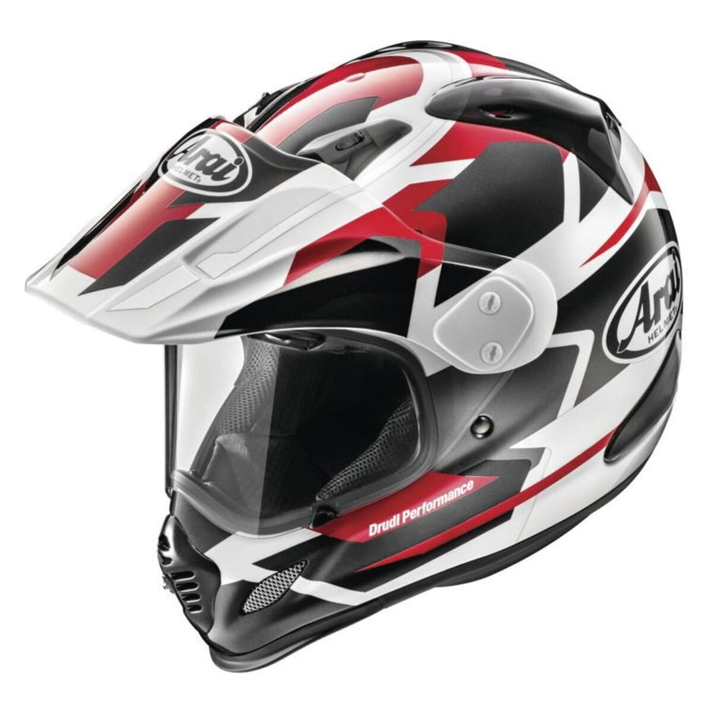 Arai XD4 Dual Sport Helmet Depart Graphic Metallic Red