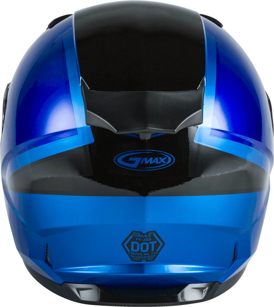 Gmax FF-49S Full Face Helmet Hail Blue Black Dual Lens