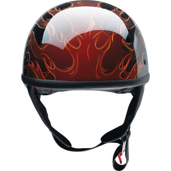 Z1R CC Beanie Half Shell Helmet Hellfire Red