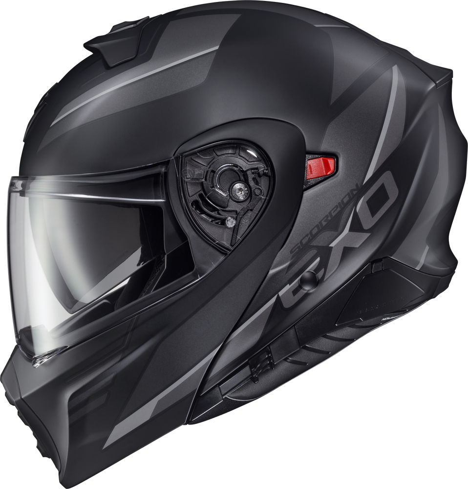 Scorpion EXO-GT-930-Com Modular Transformer Helmet Modulus Black