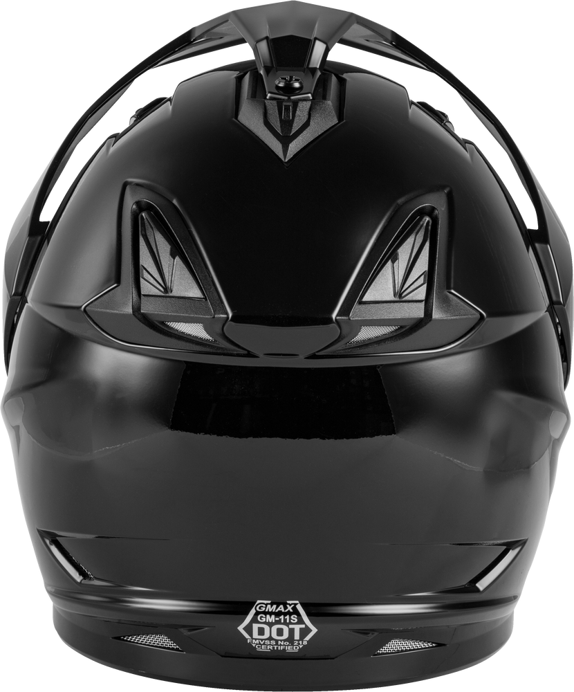 Gmax GM-11 Snow Helmet Gloss Black Dual Lens