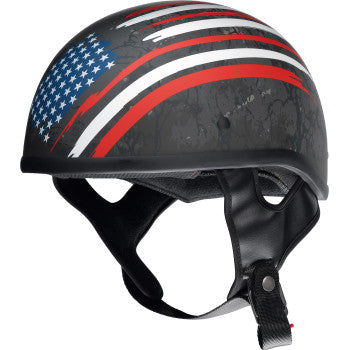 Z1R CC Beanie Half Shell Helmet Justice - Black/Red/White/Blue