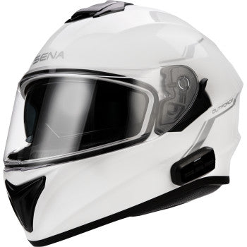 Sena Outforce Full Face Helmet Gloss White