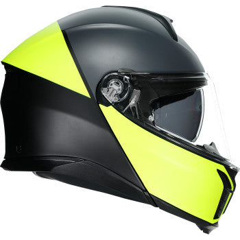 AGV Tourmodular Helmet Balance Graphic Black/Yellow Fluo/Gray Cardo Insyde