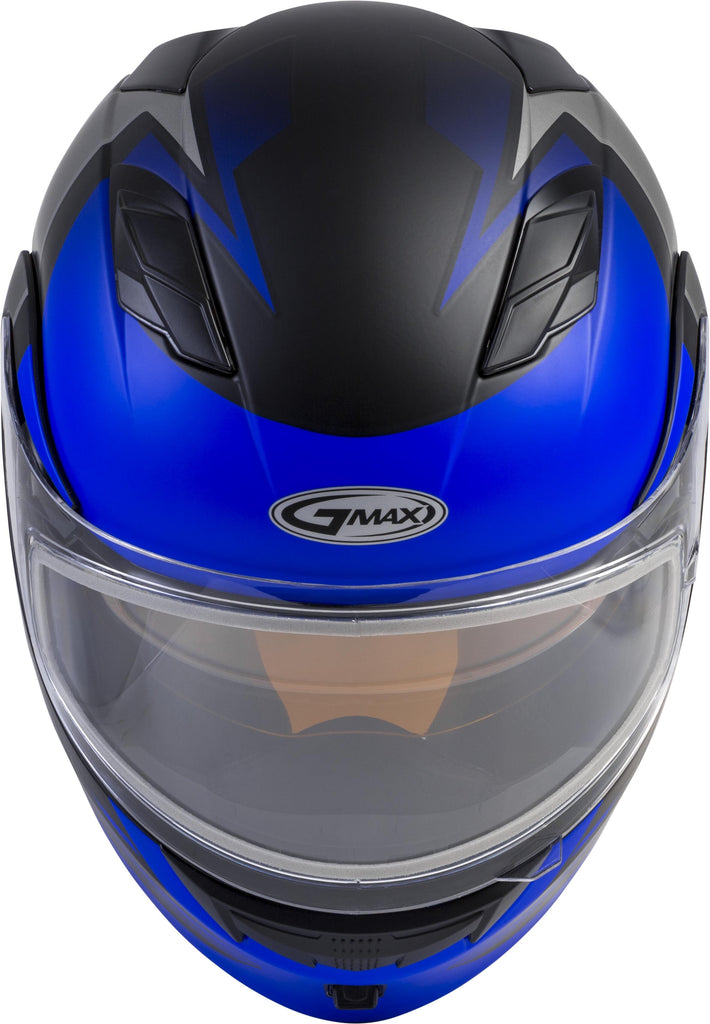 Gmax MD-01S Modular Snow Helmet Descendant Matte Black Blue
