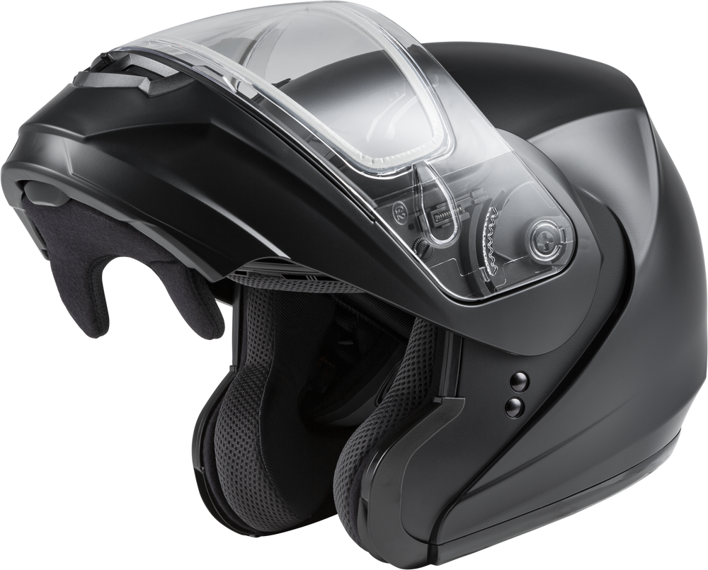 Modular Snow Gmax MD-04 Modular Snow Helmet Matte Black Dual Lens – HelmetCountry.com