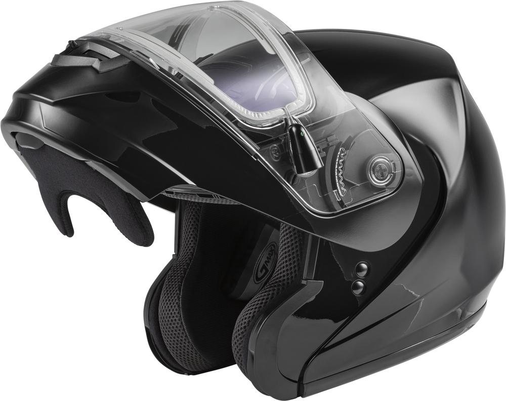 Gmax MD-04 Modular Snow Helmet Gloss Black Electric Shield