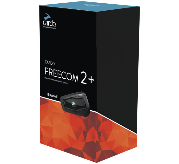 Cardo Systems FREECOM 2X Motorcycle 2-Way Bluetooth Communication System  Headset - Black, Single Pack