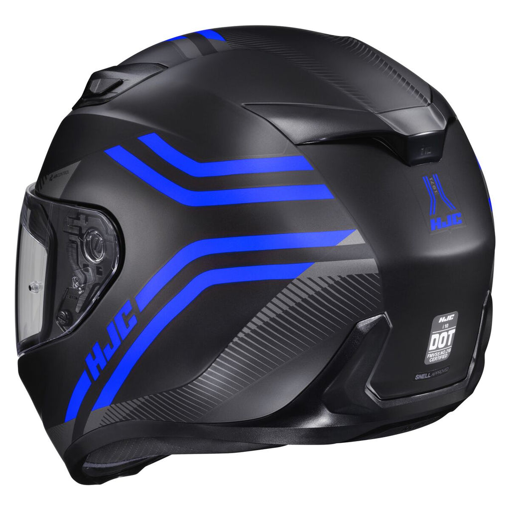 HJC i10 Full Face Helmet Strix Graphic MC2SF Blue