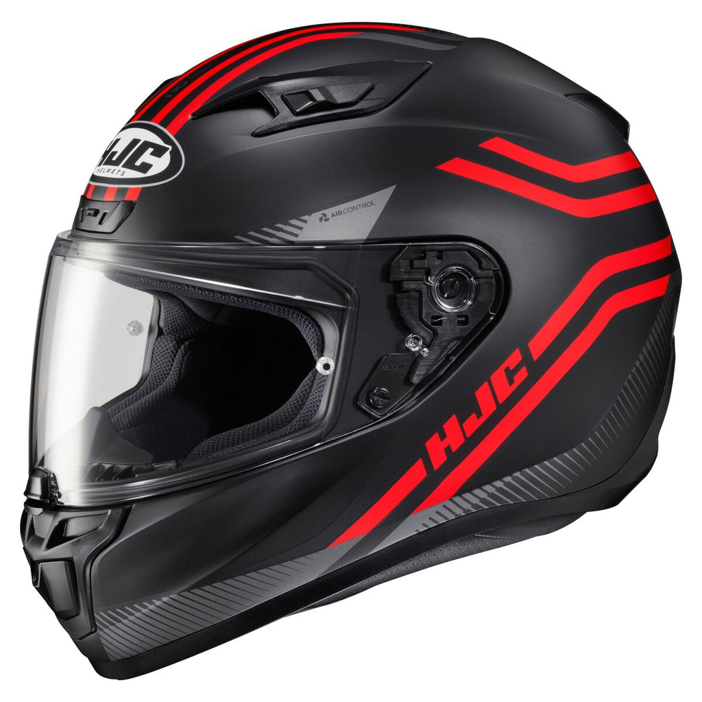 HJC i10 Full Face Helmet Strix Graphic MC1SF Red