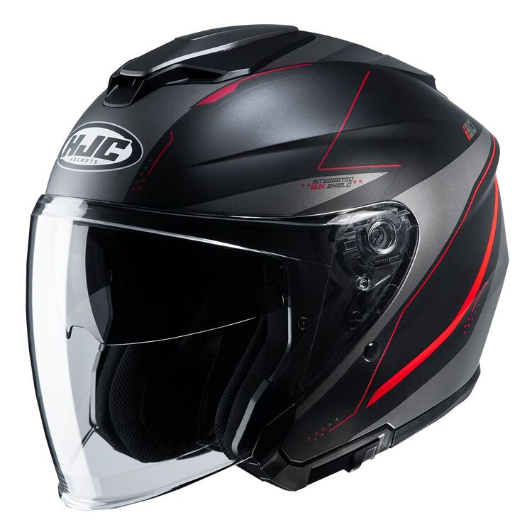 HJC i30 Open Face Helmet Slight Graphic MC-1SF Red