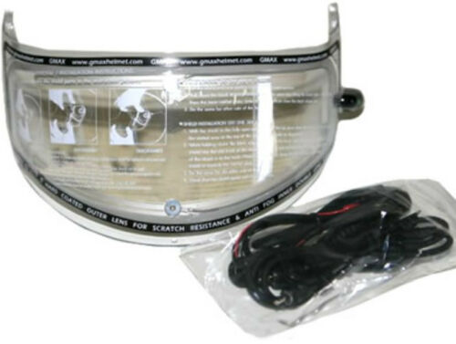 gmax motorcycle helmet parts GMAX Electric Lens Clear Shield W/Cord MD-04/GM-44