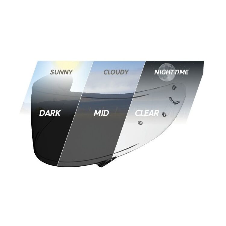 shoei genuine gt-air pinlock ready motorcycle helmet visors Shoei CWR-F2 Photochromic Shield
