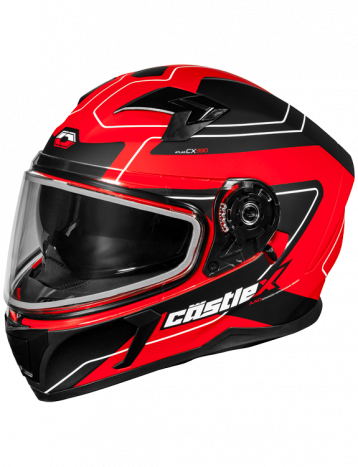 Castle X CX390 Full Face Snow Helmet Atlas Matte Red
