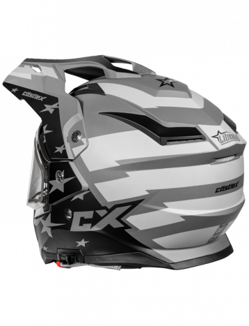 Castle X CX200 Dual Sport Snow Helmet Liberty Matte Charcoal Electric Shield