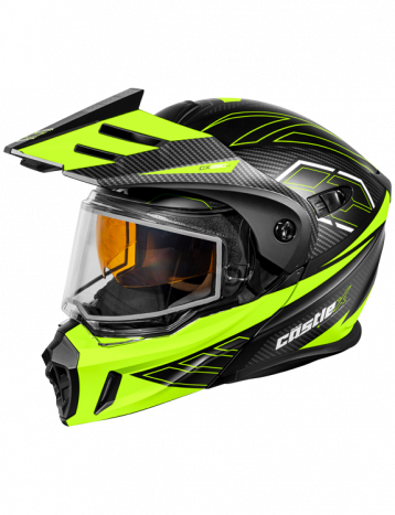Castle X CX950 V2 Modular Snow Helmet Fierce Matte Black Hi Vis