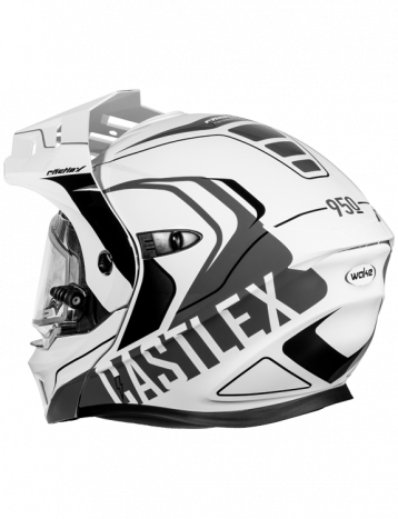 Castle X CX950 V2 Modular Electric Snow Helmet Wake White Charcoal